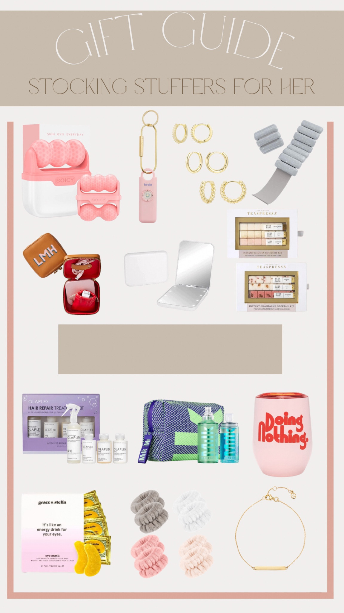 Gift Guide 🎁 
— STOCKING STUFFERS FOR HER


#LTKFind #LTKHoliday #LTKGiftGuide