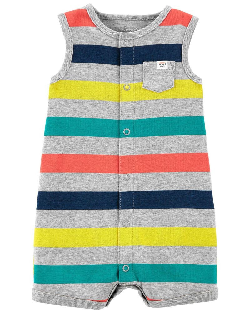 Striped Snap-Up Romper | Carter's