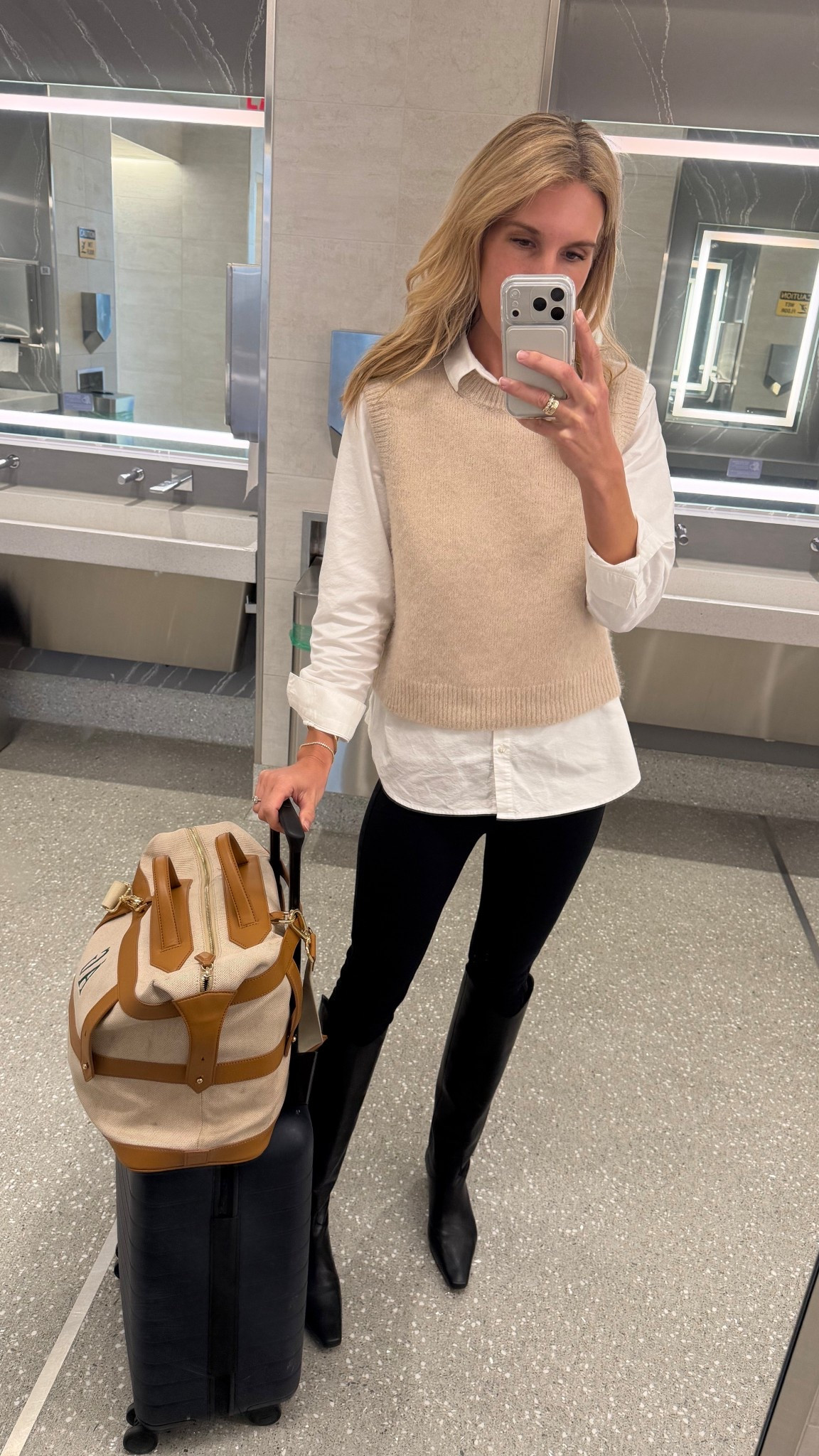 A quick 36 hrs in NY for work! Wore this for the day and then flight home. Ideal layers without getting hot. 

#LTKStyleTip #LTKWorkwear