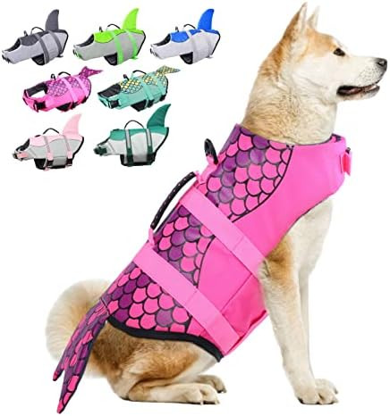 Dog Life Jackets, Ripstop Pet Floatation Life Vest for Small, Middle, Large Size Dogs, Dog Lifesa... | Amazon (US)