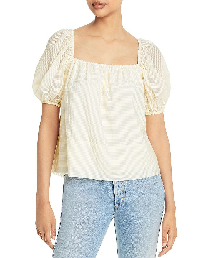 Myles Square Neck Peasant Top | Bloomingdale's (US)