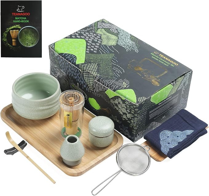 TEANAGOO Japanese Tea Set, Matcha Whisk Set, Matcha Bowl Bamboo Matcha Whisk (Chasen), Scoop (cha... | Amazon (CA)