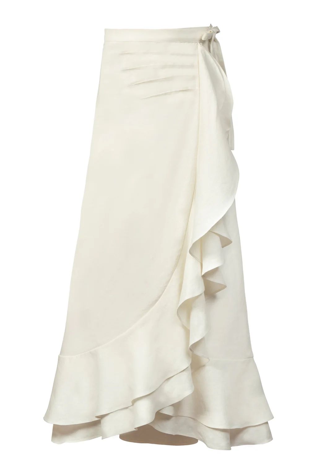 Golestan Ruffle Skirt - Off White | Rosewater Collective