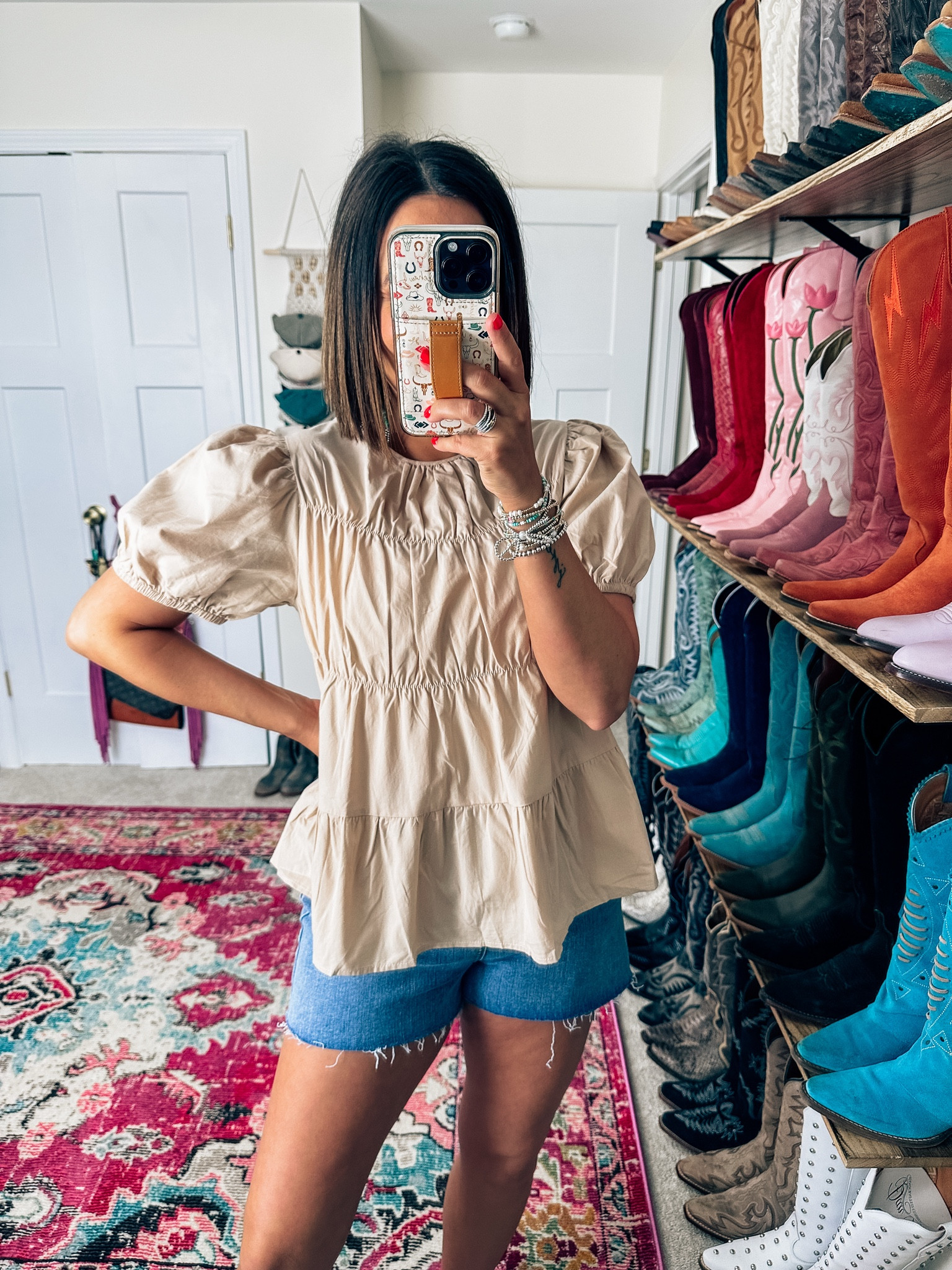 Amazon top in a medium - great top for business casual , teachers, western fashion

#LTKgrwm #LTKootd