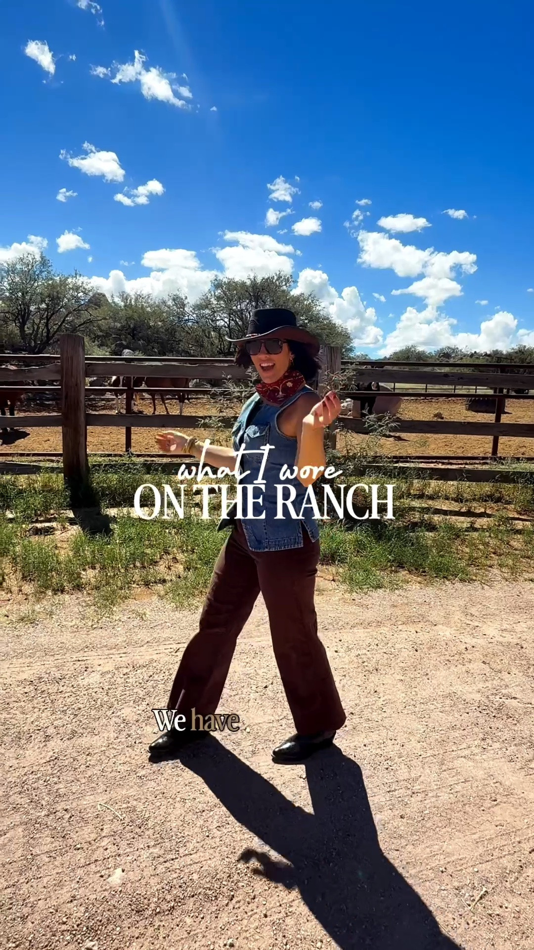 Outfit of the day at the ranch! 👢🐴🤎⛰️🌵

• Vest - size 4 
• jeans - size 6 
• boots - size 8 ￼

Western style, western outfit inspi, country concert outfit, western chic, ranch style ￼

#LTKootd #LTKOver40 #LTKSeasonal