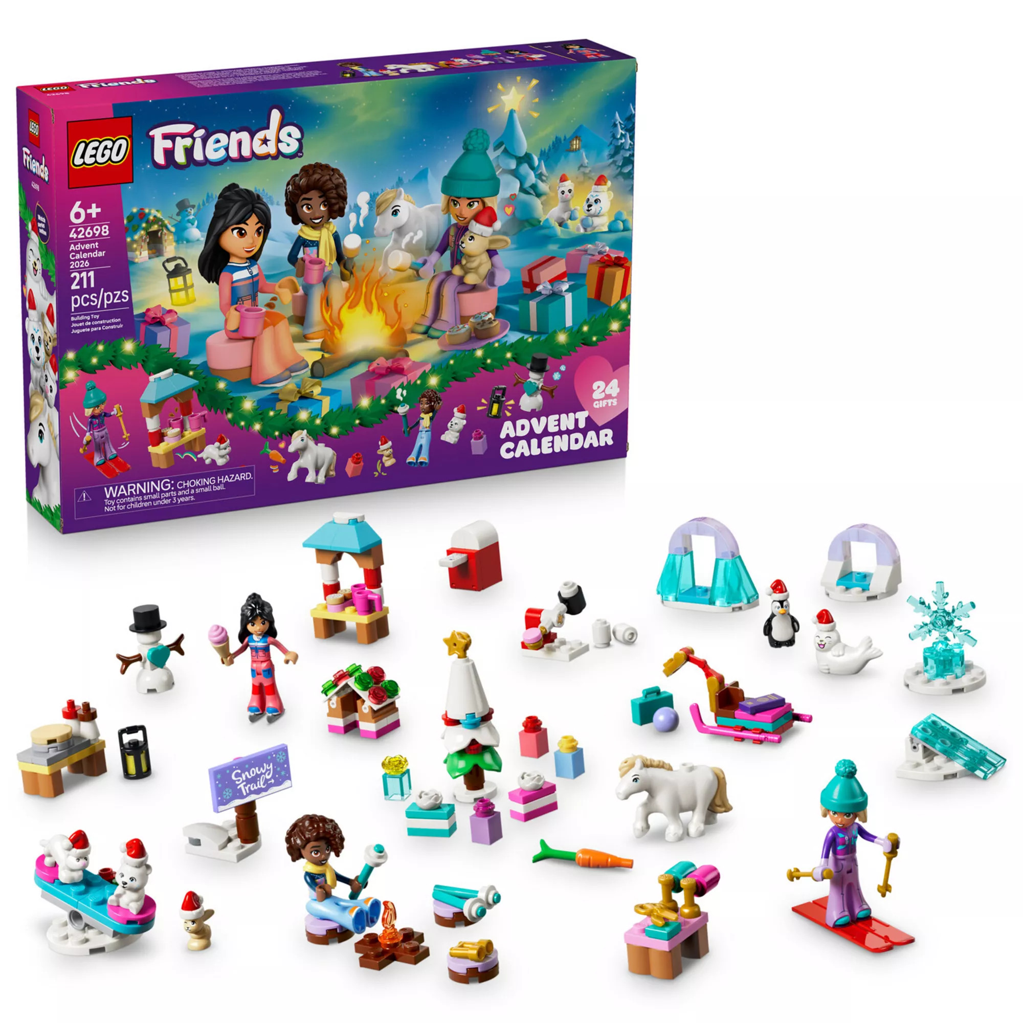 LEGO Friends Advent Calendar 42698 Building Kit (211 Pieces), Multi | Kohl's