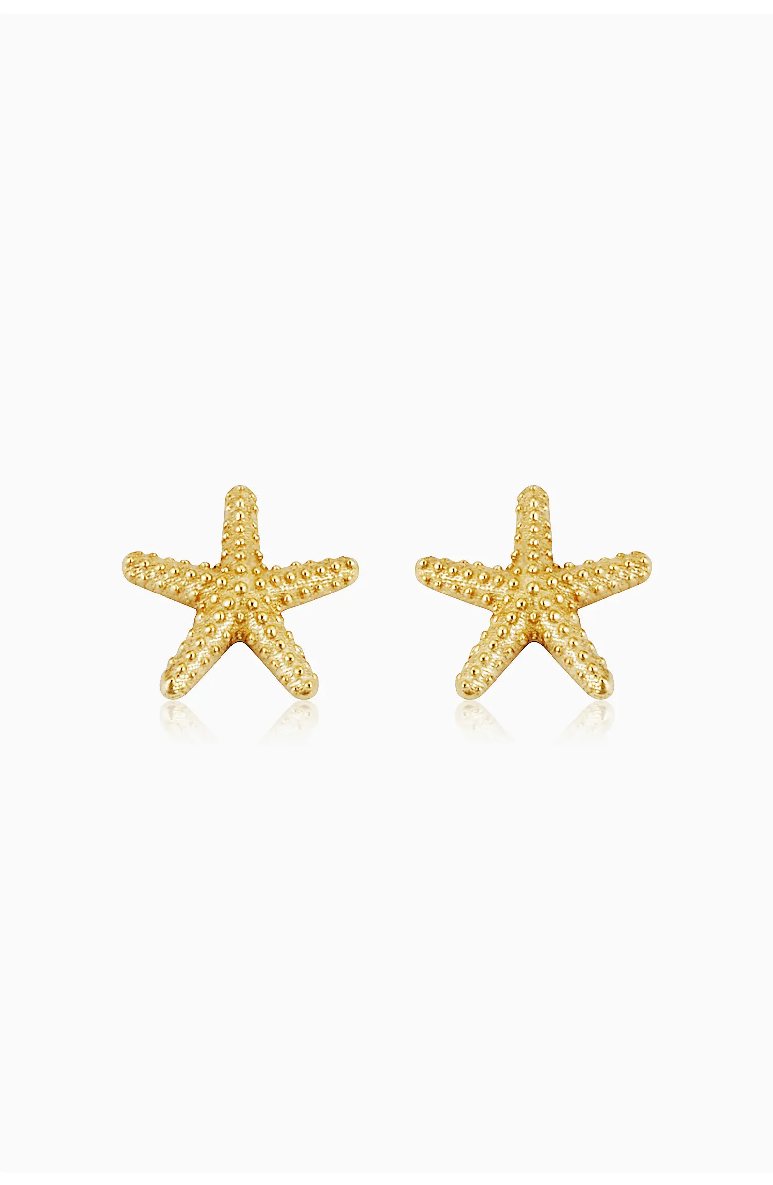 Oradina 14K Yellow Gold Starfish Studs | Nordstrom | Nordstrom