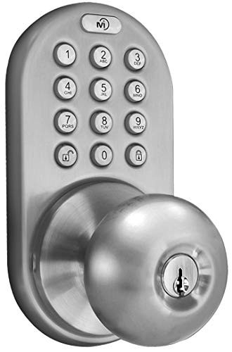 MiLocks TKK-02SN Tkk-Sn Digital Door Knob Lock with Electronic Keypad for Interior Doors, Satin Nick | Amazon (US)