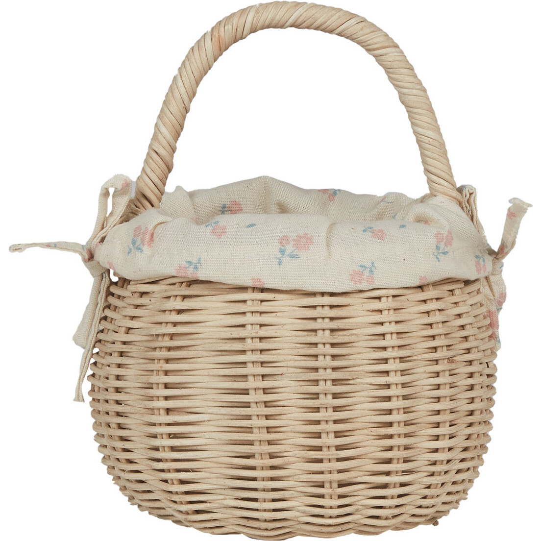 Rattan Berry Basket with Lining – Pansy | Maisonette