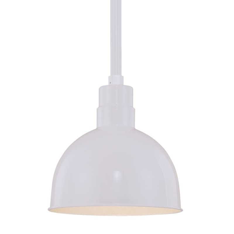 Millennium Lighting RDBS12-RSCK-RS3 R Series 1 Light Outdoor Pendant with Dark S White Outdoor Light | Build.com, Inc.