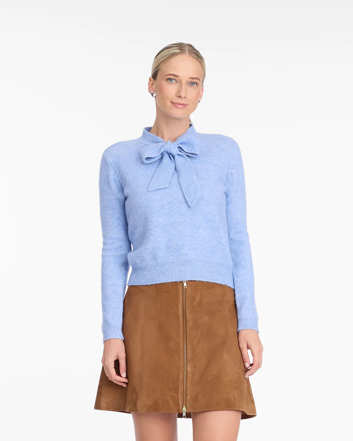 Bow Sweater in Light Blue | Draper James (US)