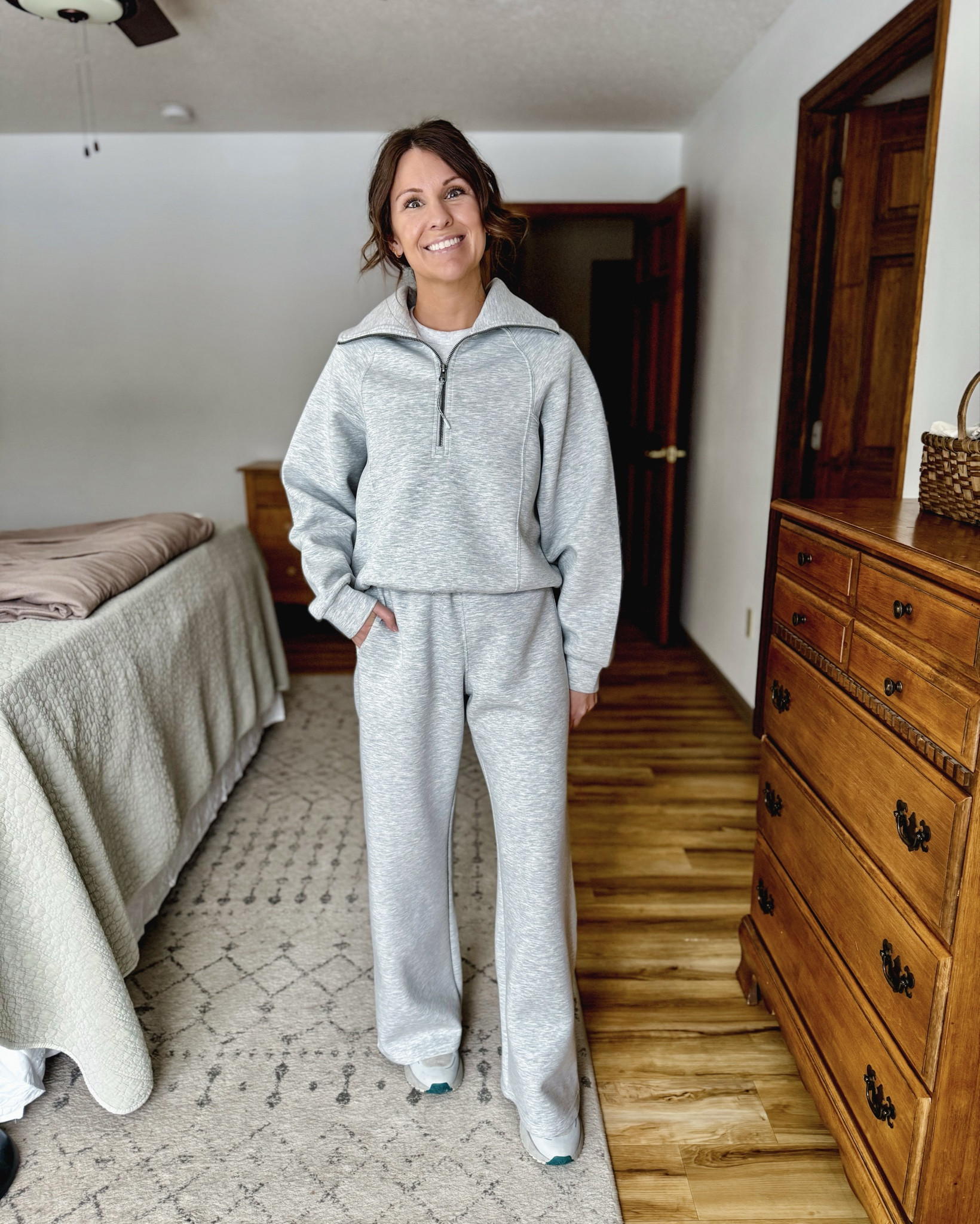 Small in my tee and xs in both matching sets! Super soft and comfy 🙌🏽

Size 6.5 in my sneakers (also linked similar!) 

#LTKgrwm #LTKPetite #LTKSeasonal