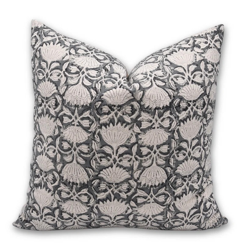 Fabdivine Floral Cotton Indoor/Outdoor Pillow Cover | Wayfair | Wayfair North America