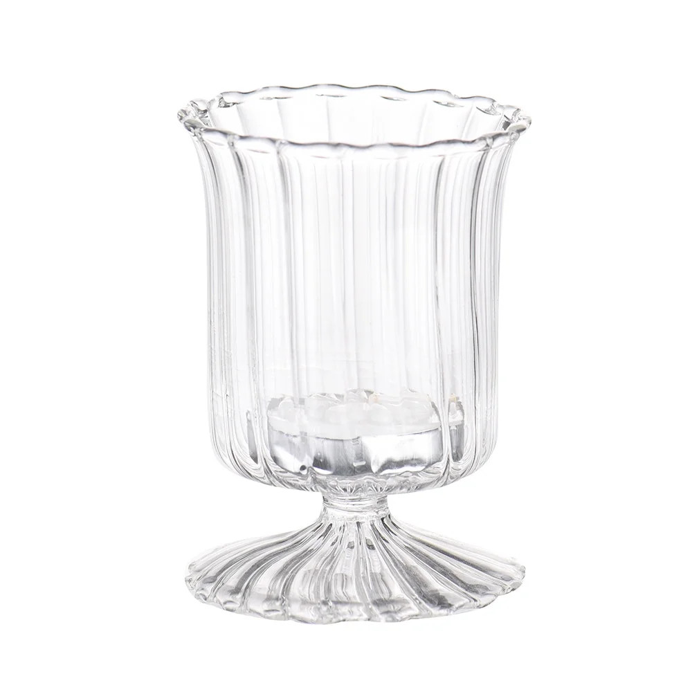 BINGLI Pedestal Glass Vase for Flowers, 3.35in Tall Compote Vase, Crystal Clear Vases for Centerp... | Walmart (US)