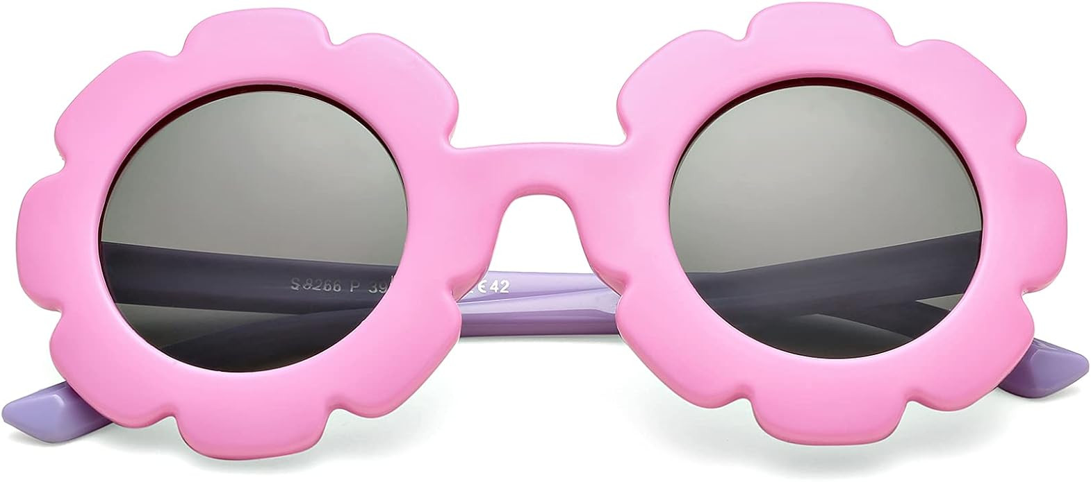 COASION Polarized Sunglasses for Kids Girls & Boys Oversized Round Flower Sunglasses Shades UV 40... | Amazon (US)