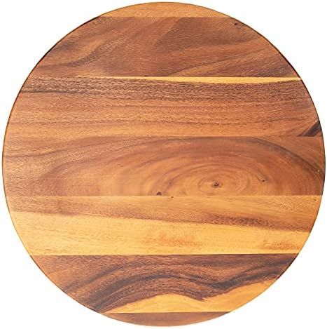 Villa Acacia Lazy Susan - 22 Inch Round Wooden Turntable Organizer for Table, Cabinet or Pantry -... | Amazon (US)
