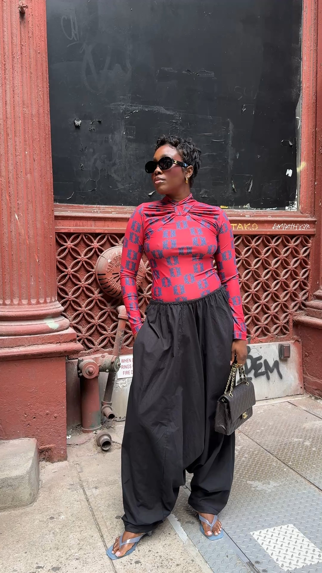 OOTD
Paired this trendy balloon pants with this long sleeve print top. #outfitlayering #styling 

#LTKShoeCrush #LTKStyleTip #LTKItBag