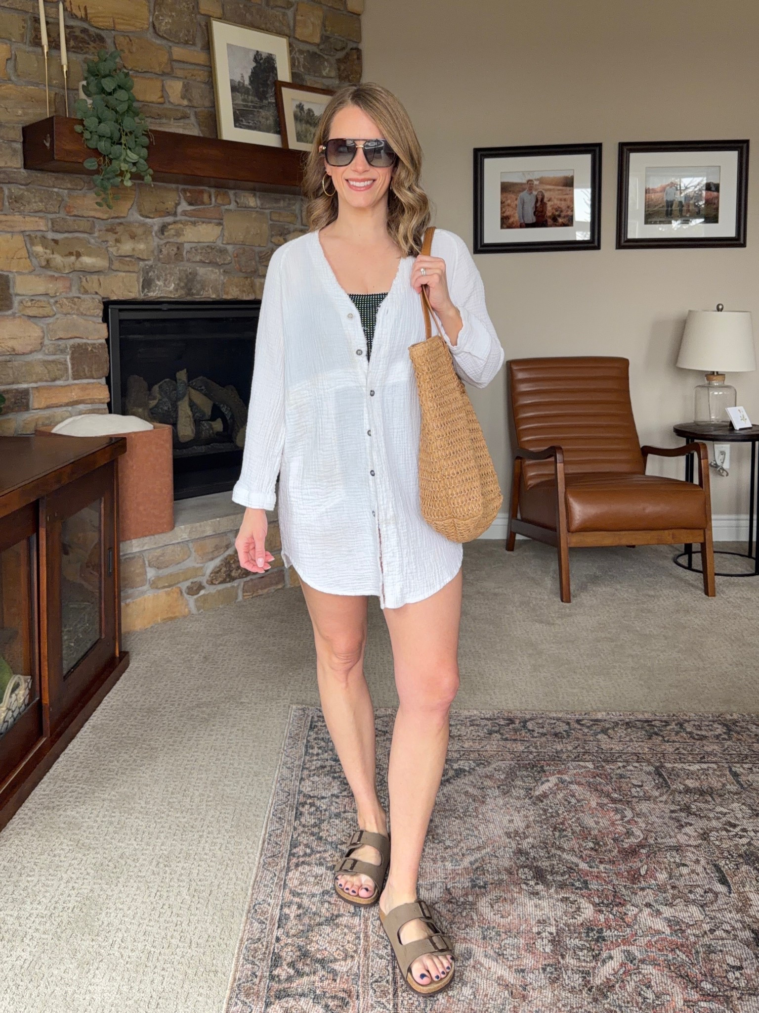 K & I both have this gauze swim cover and we love it! Size up one for longer length! ☀️🩷🤩

#LTKPetite #LTKSeasonal #LTKOver40