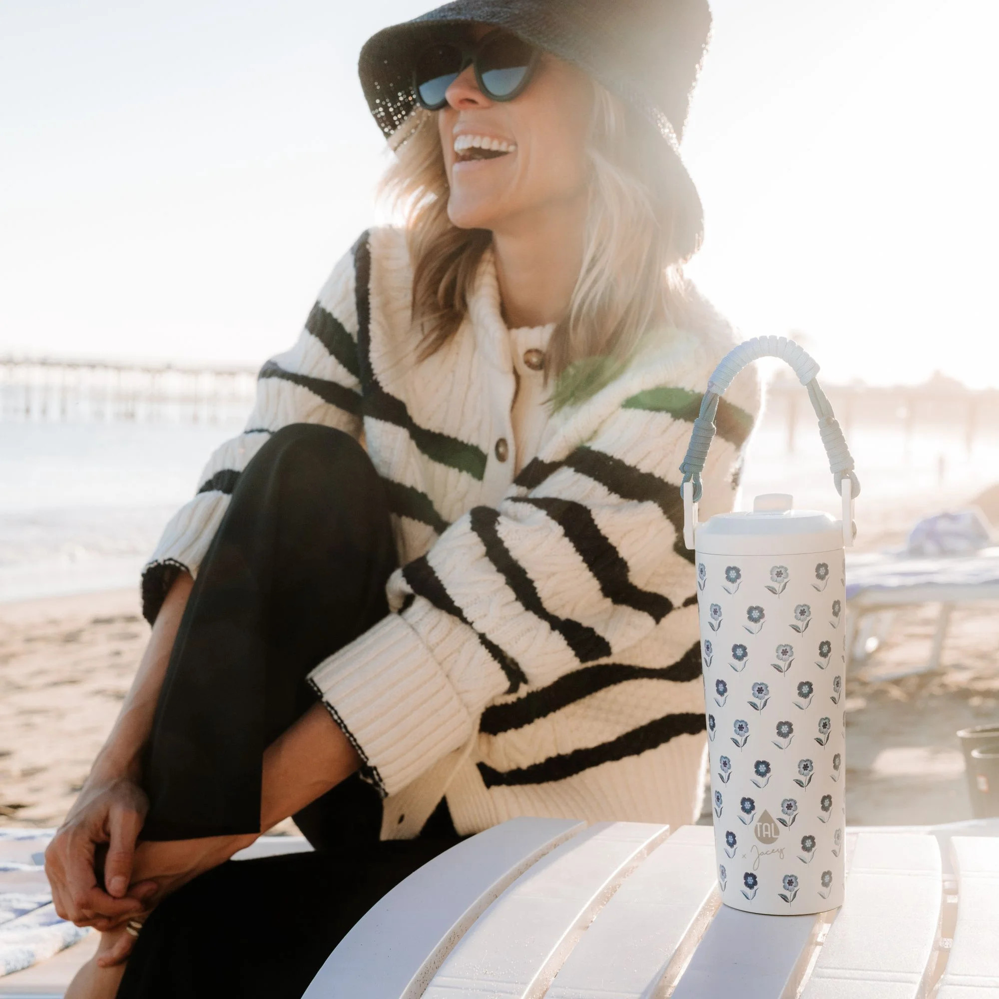 Jacey Duprie x TAL Hudson 24oz Stainless Steel Water Bottle with Paracord Handle, Etoile | Walmart (US)