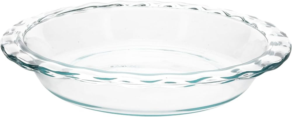 Pyrex C-209 Clear Fluted Rim Glass Pie Plate 9.5 in x 1.6 in (24 cm) - Made in USA | Amazon (US)
