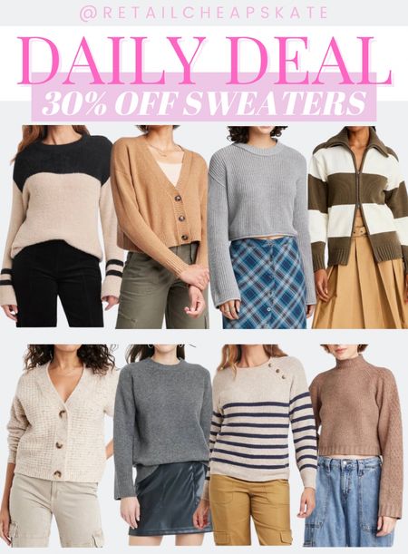 30% off Target sweaters!

#LTKstyletip #LTKfindsunder50 #LTKsalealert