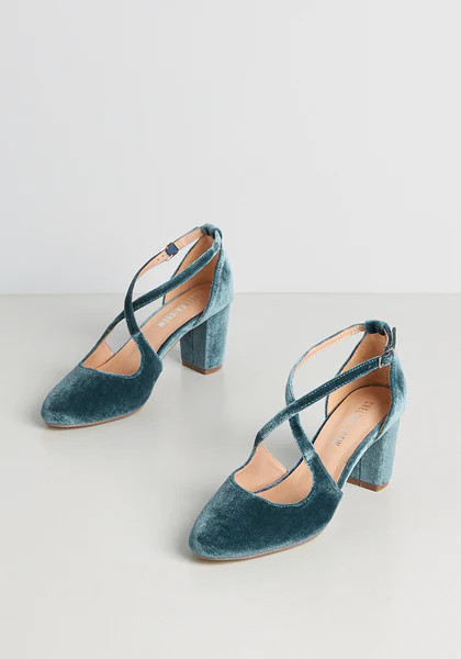 Linger Longer Velvet Heel | ModCloth