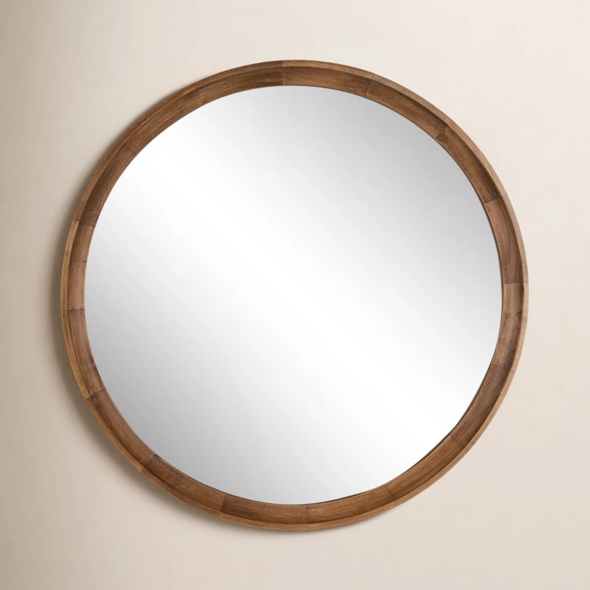 Zoie Wood Flat Mirror | Birch Lane