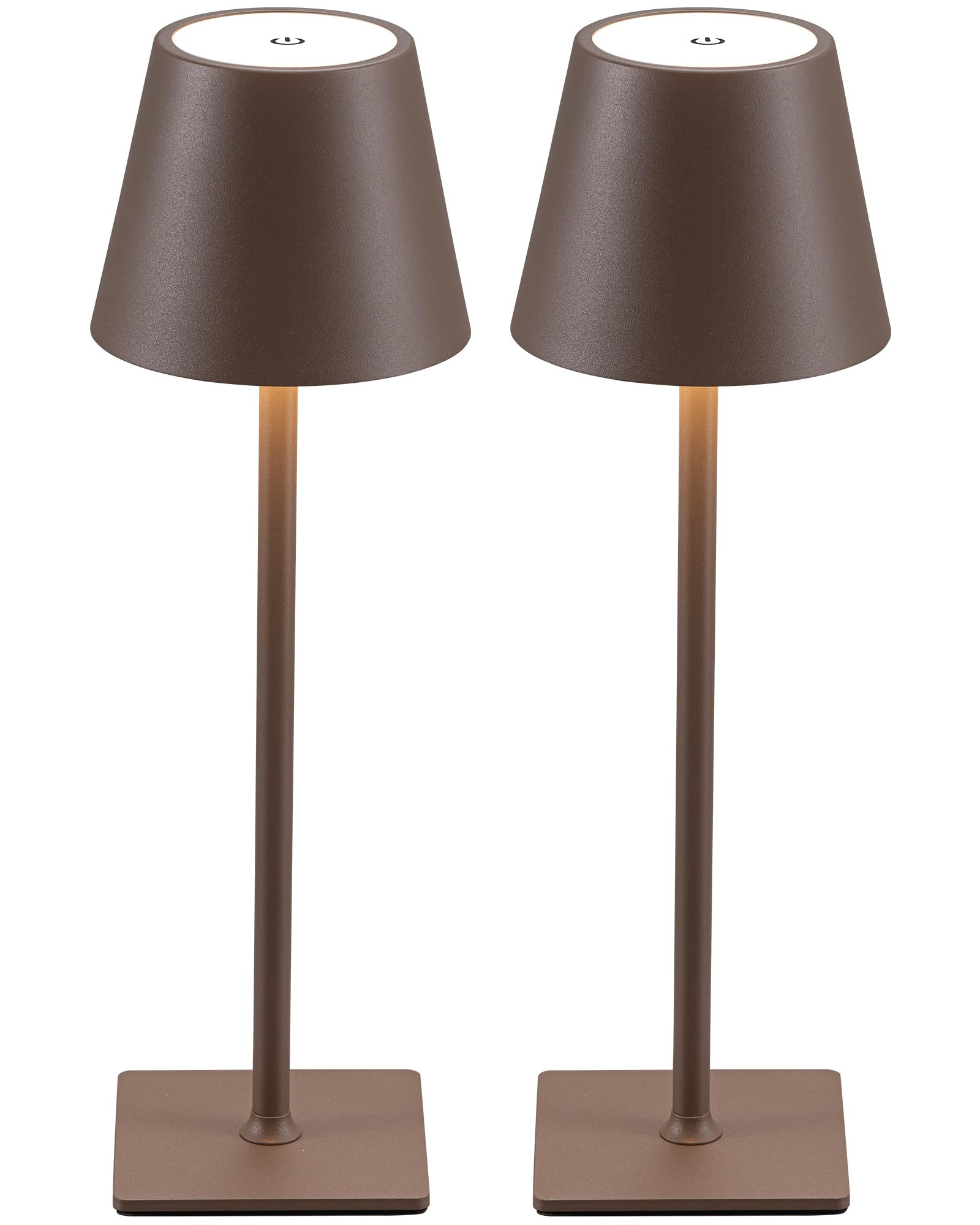 KDG 2 Pack Cordless Table Lamp,Portable LED Desk Lamp, 4000mAh Battery Operated, 3 Color Stepless... | Amazon (US)