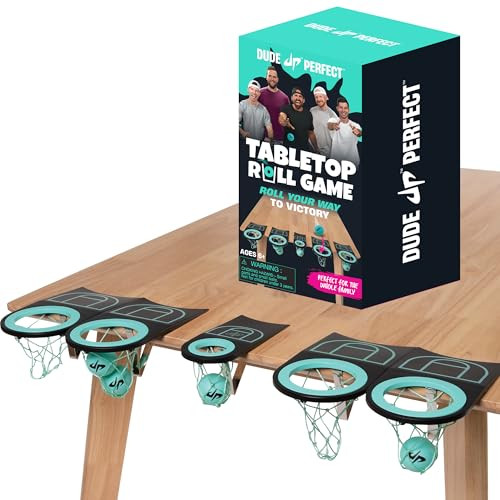 Dude Perfect Tabletop Roll, a Target Toss Game, for Kids and Adults, Great for Family and Friend Game Night, Perfect for a Gift and Parties, Ages 6+ | Amazon (US)