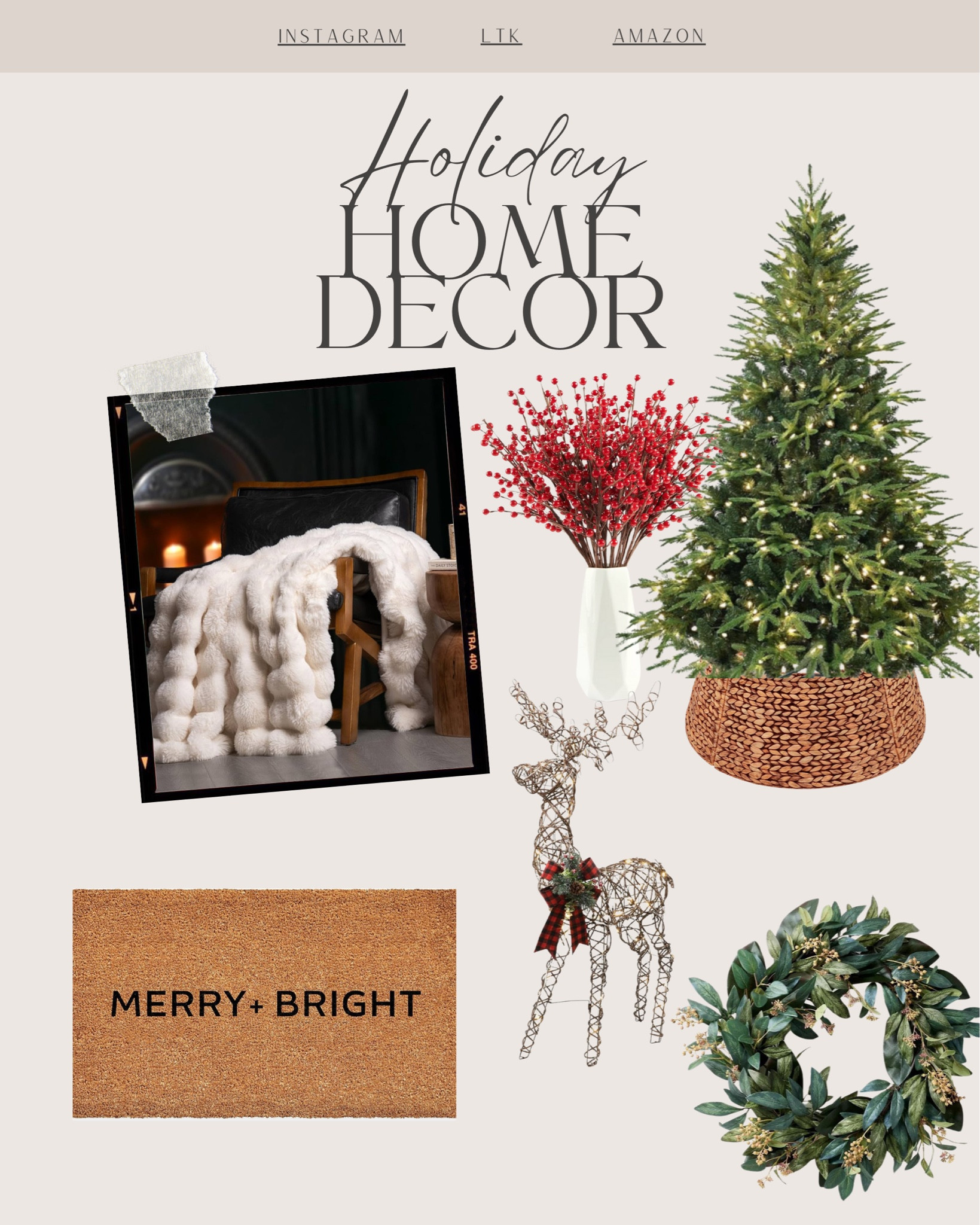 Amazon Holiday Home Decor 

#LTKCyberWeek #LTKSaleAlert #LTKHoliday
