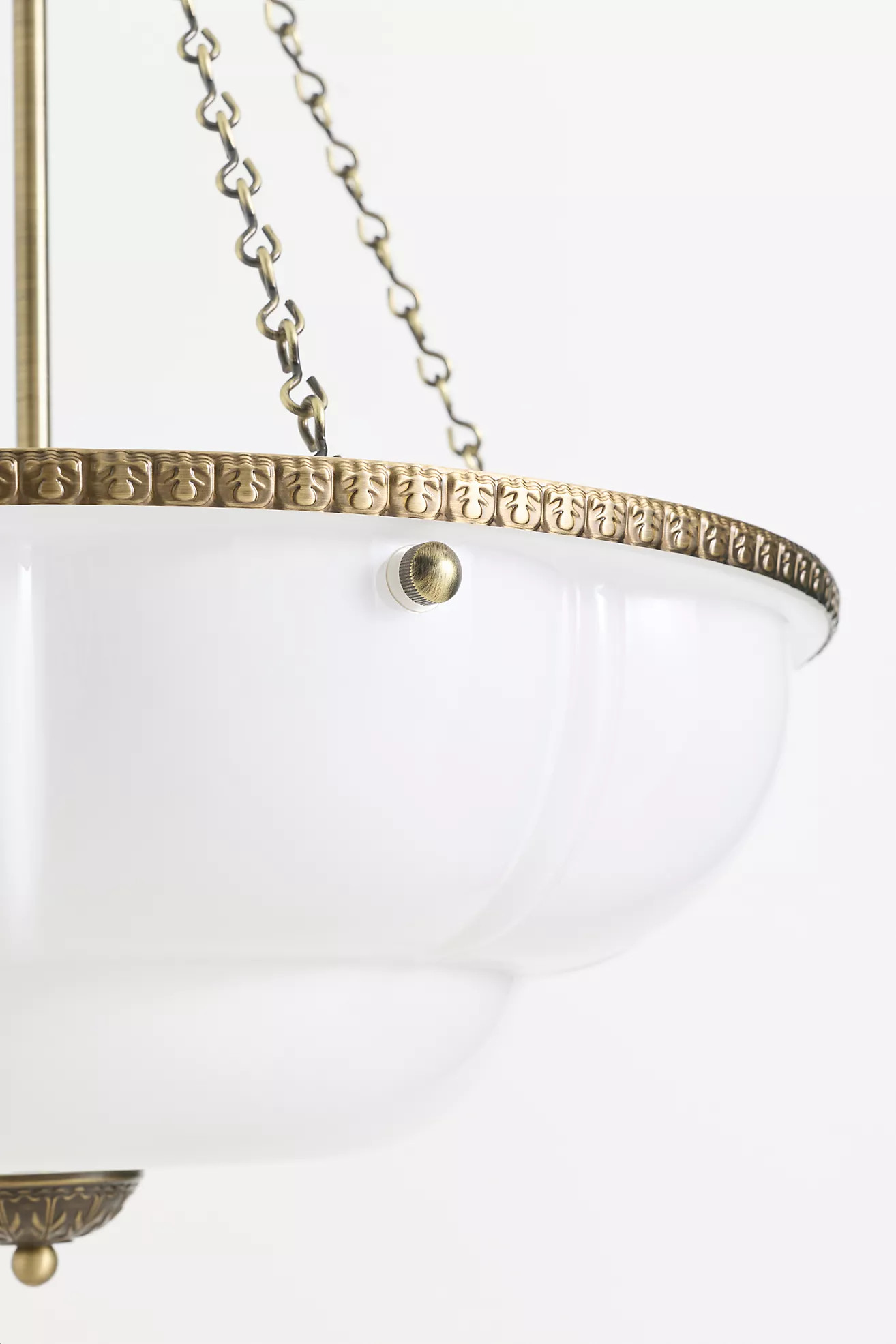 The Eloise Scallop Milk Glass Chandelier | Anthropologie (US)
