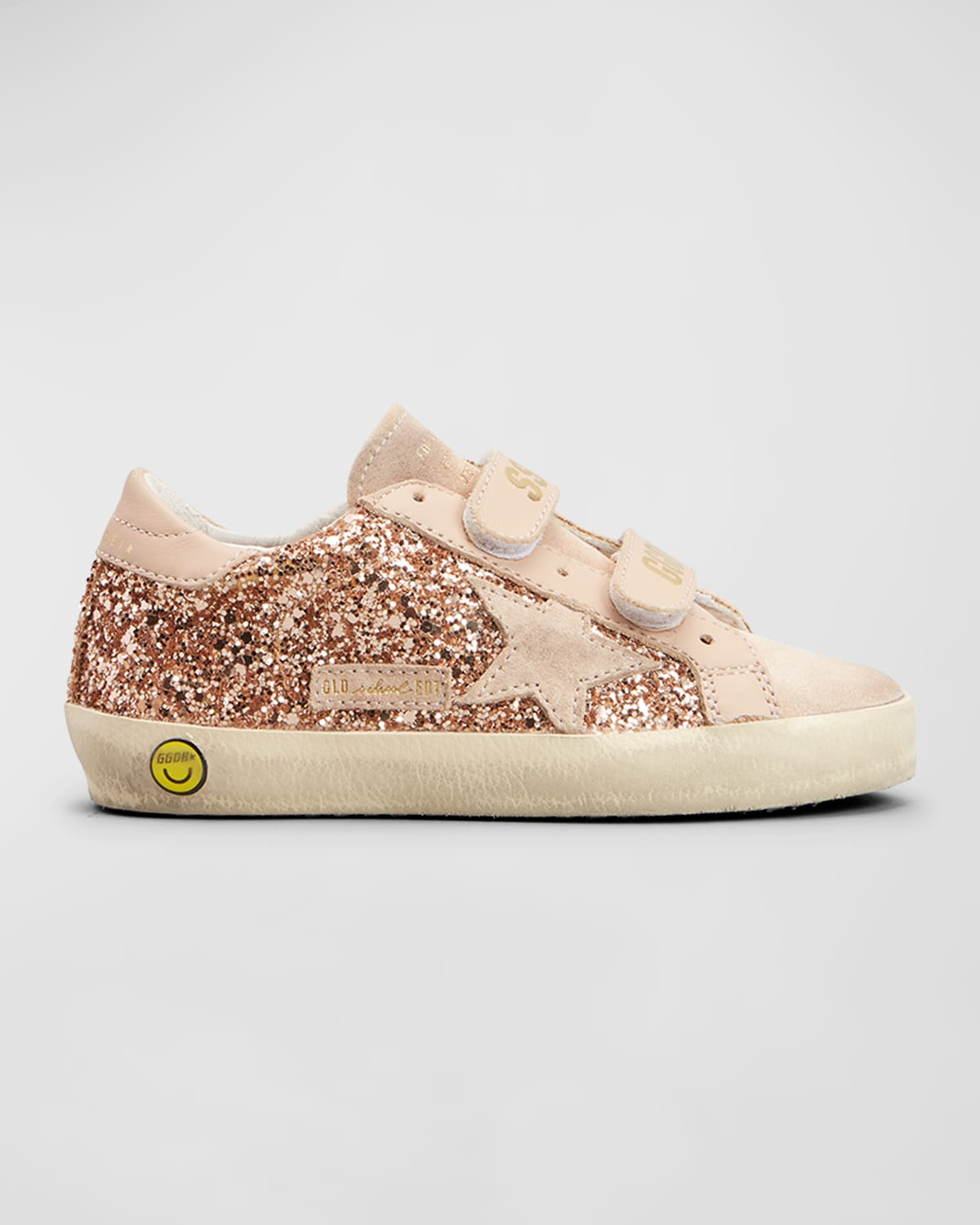 Girl's Old School Glitter Low-Top Sneakers, Baby/Toddler | Neiman Marcus