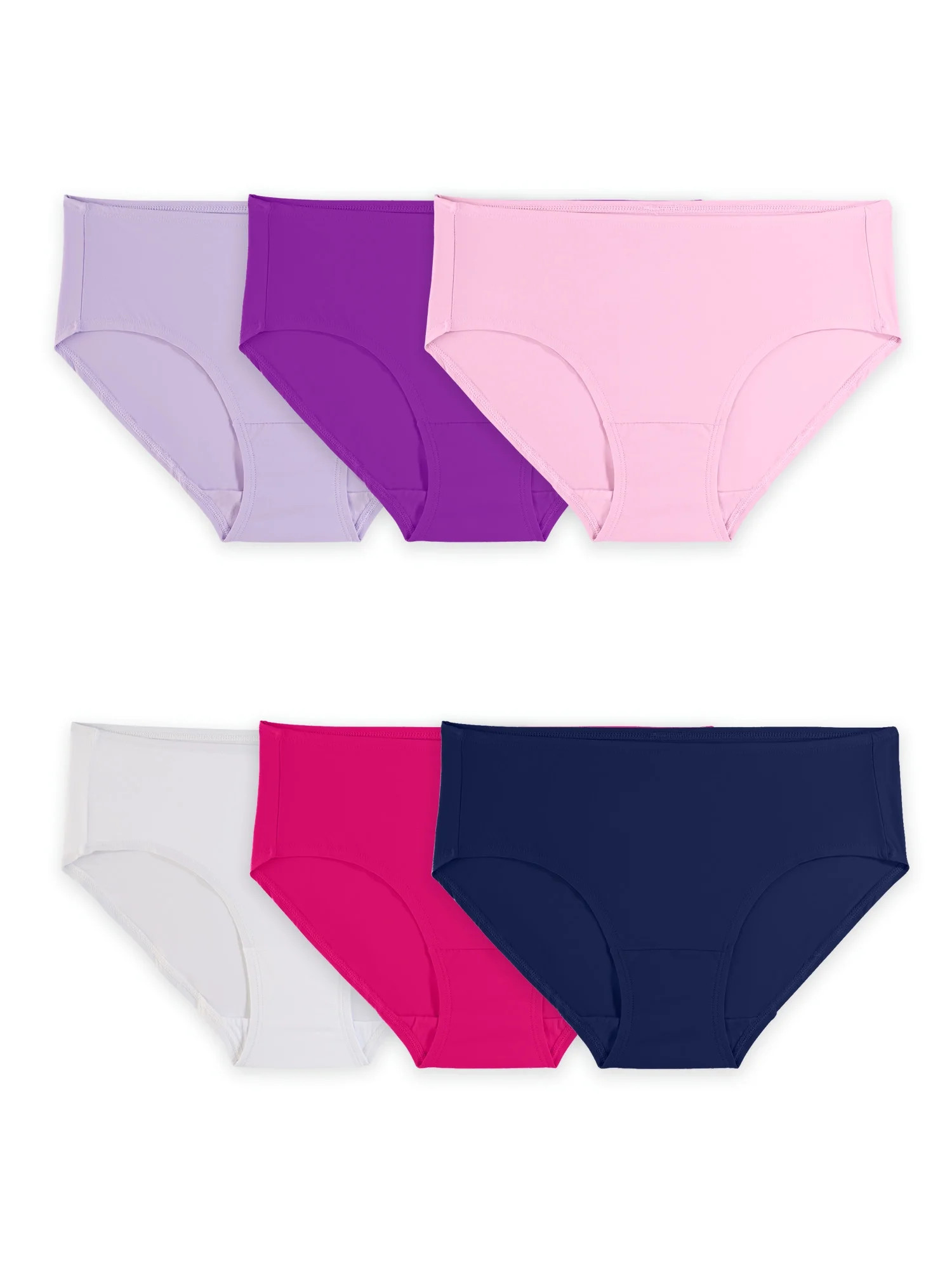 Fruit of the Loom Women's 360 Stretch Microfiber Low-Rise Brief Underwear, 6 Pack | Walmart (US)