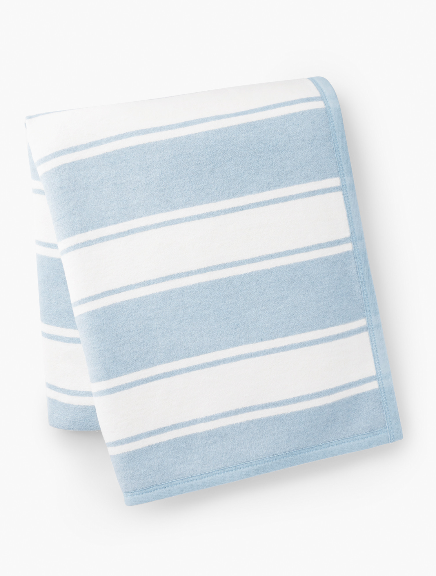 ChappyWrap Beachy Stripe Blanket - Light Blue - 001 Talbots | Talbots