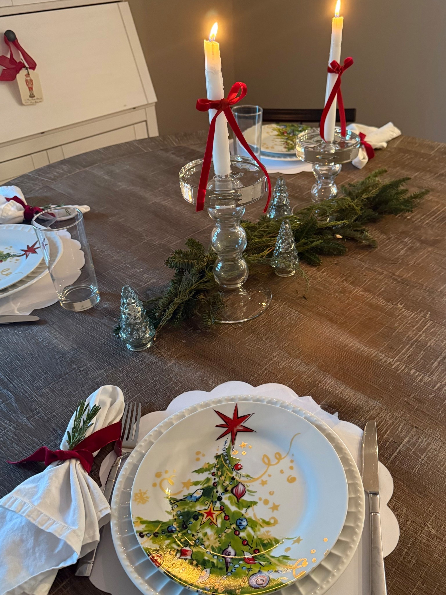 Always love setting the table! 🎄

My plates + candle holders are from Pottery Barn but years ago! I’ve linked similar! 

Merry Christmas! 

#LTKHoliday #LTKHome #LTKGiftGuide