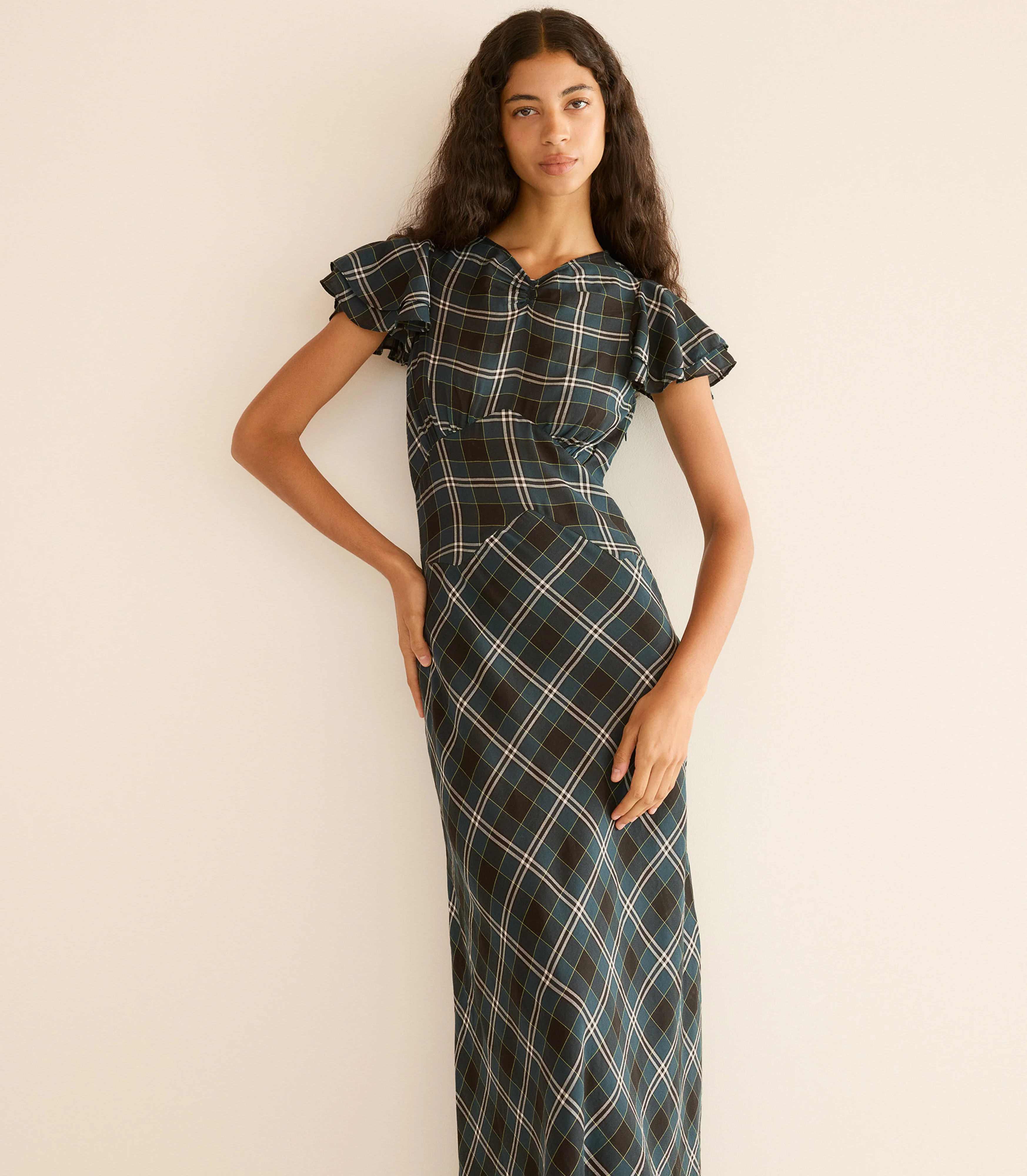 Seraphine Dress - Amble Plaid | DÔEN | DOEN