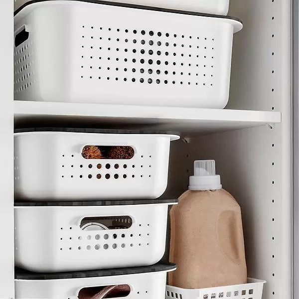 SmartStore Medium Nordic Basket Translucent | The Container Store