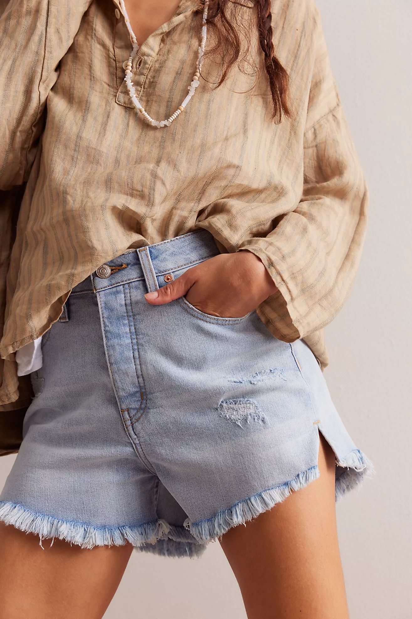 CRVY Vintage High-Rise Shorts | Free People (Global - UK&FR Excluded)