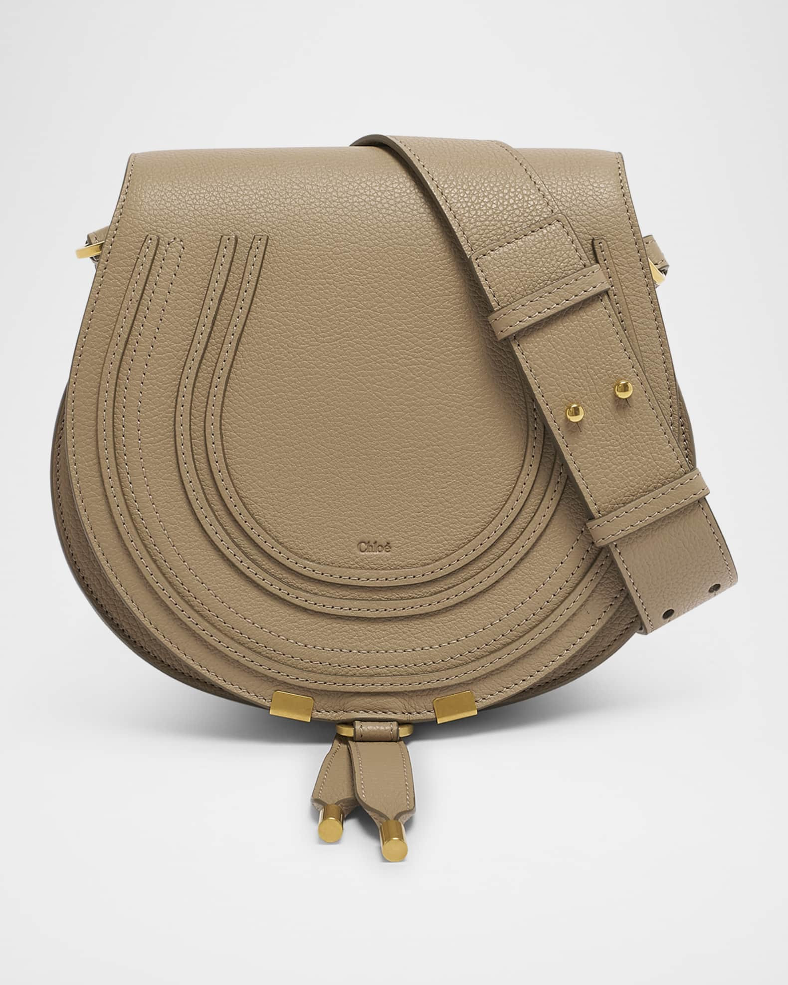 Chloe Marcie Medium Slim Crossbody Bag in Grained Calfskin | Neiman Marcus