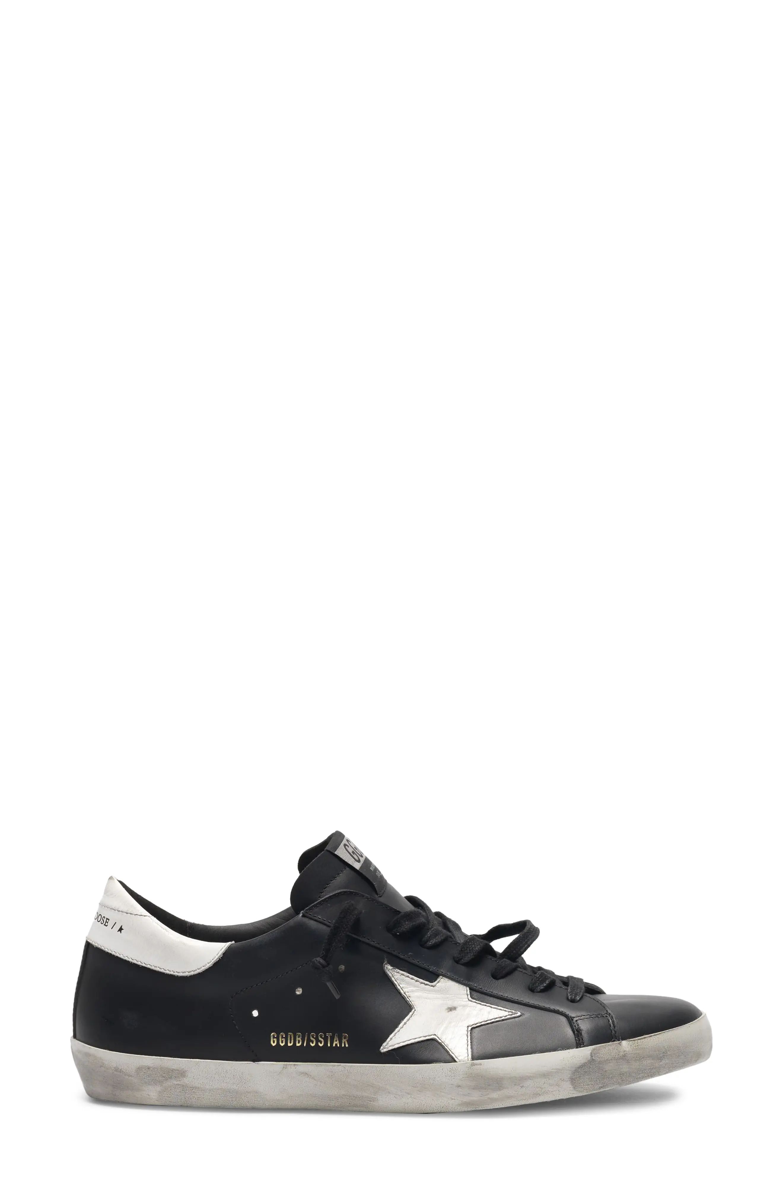Golden Goose Super-Star Sneaker in Black/White at Nordstrom, Size 8Us | Nordstrom