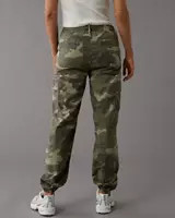 AE Stretch High-Waisted Baggy Cargo Jogger | American Eagle Outfitters (US & CA)