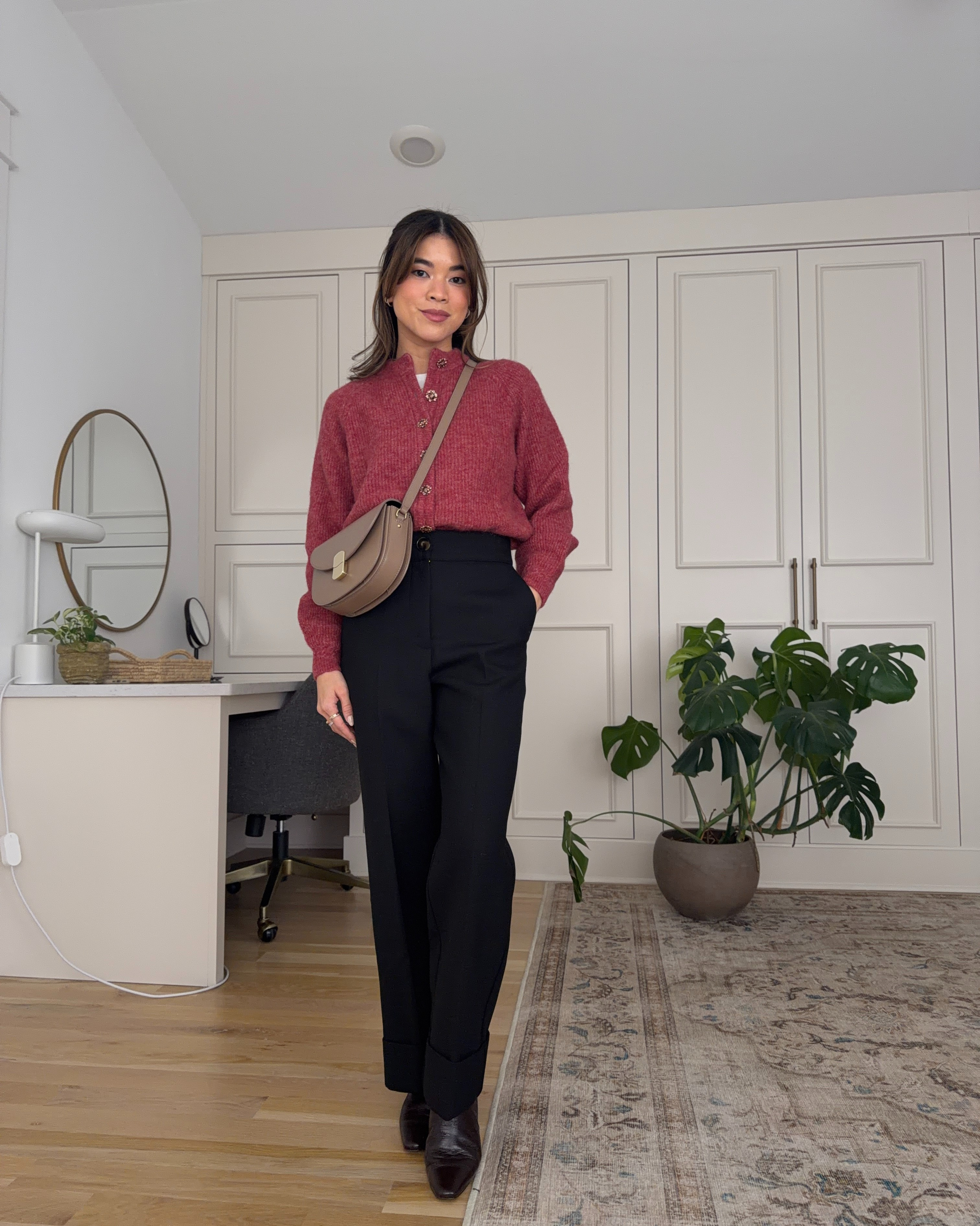 Sizing info: sweater size XS, pants size 2!

petite fashion, get dressed with me, outfit inspiration, ootd, nashville outfit, Nashville influencer, petite style, vacation style, casual outfits, mom style, petite pants, winter dress, winter outfit, winter pants, winter outfit inpso, winter outfit idea, winter top, winter style, winter sweater, cozy sweater, cold weather sweater, cold weather outfit, winter bag, winter purse, holiday sweater, cardigan, sezane
 

 

#LTKmomlife #LTKPetite #LTKWorkwear