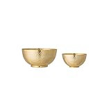 Bloomingville Gold Hammered Metal (Set of 2) Bowl | Amazon (US)