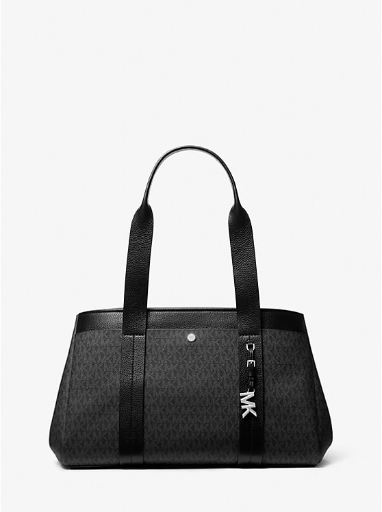 Romee Large Signature Logo and Leather Tote Bag | Michael Kors US