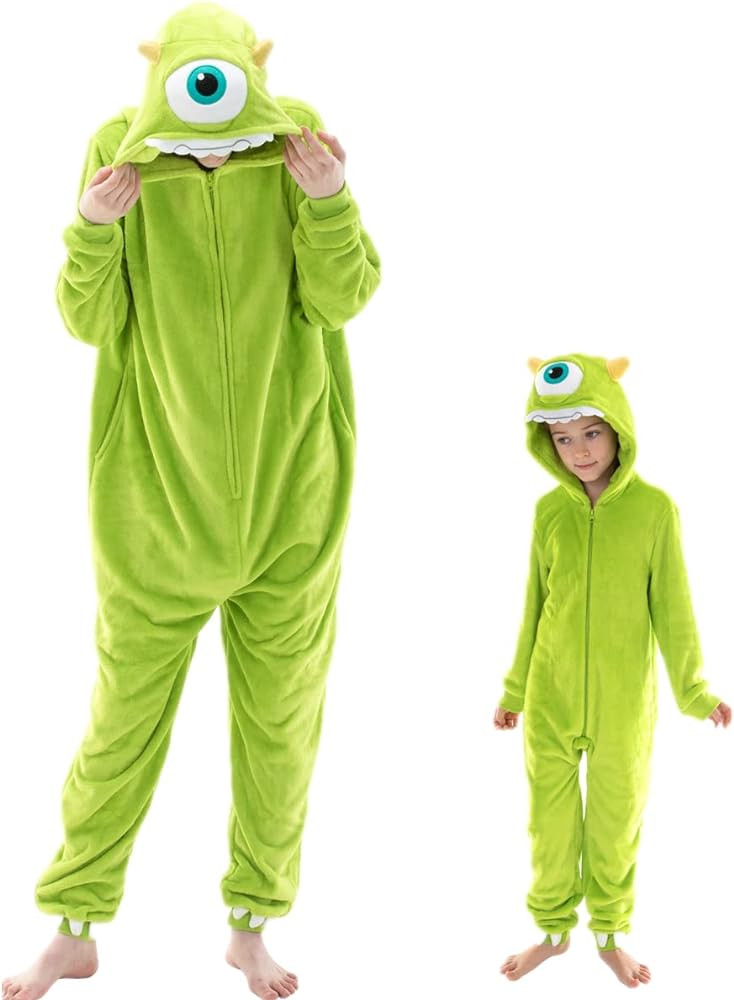 COSUSKET Snug Fit Unisex Adult Onesie Pajamas, Flannel Cosplay Animal One Piece Halloween Costume... | Amazon (US)