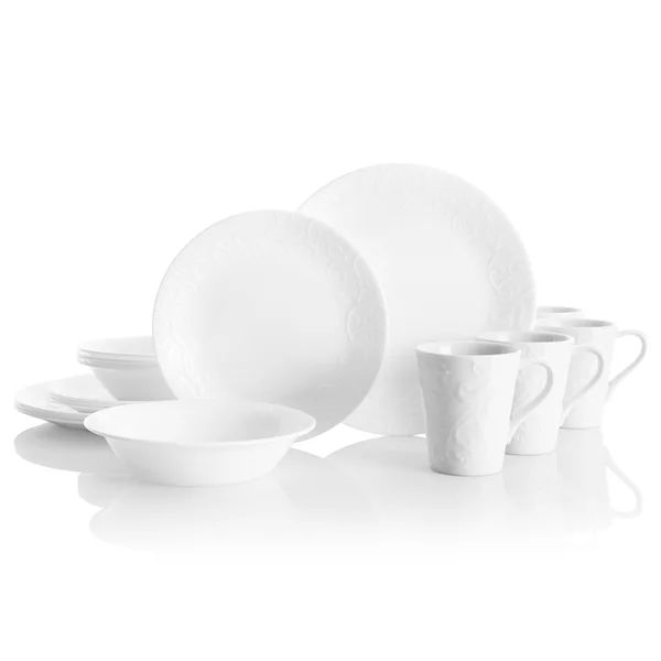 Corelle Porcelain China Dinnerware - Set of 16 | Wayfair North America