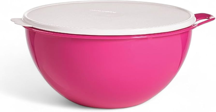 Tupperware Thatsa Bowl Mixing Bowl 32 Cups 7.8L Hot Pink with White Seal | Amazon (US)