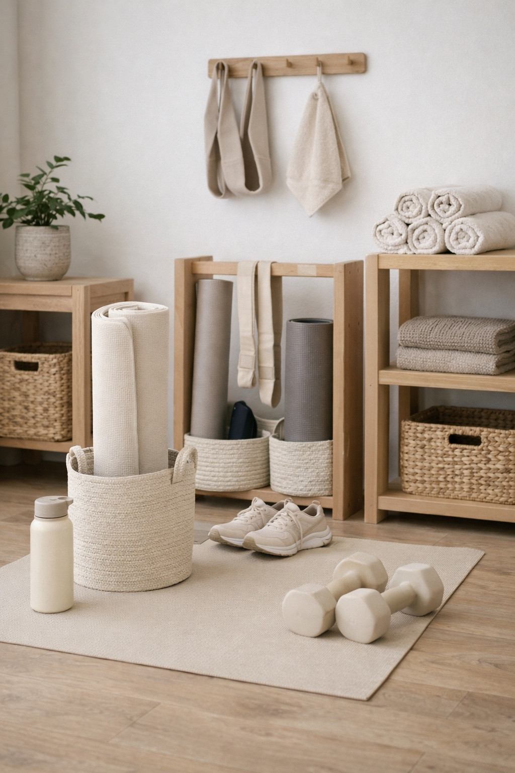 Beautiful neutral workout equipment! Perfect for staying motivated in you at home gym! 

#LTKActive #LTKHome #LTKmomlife