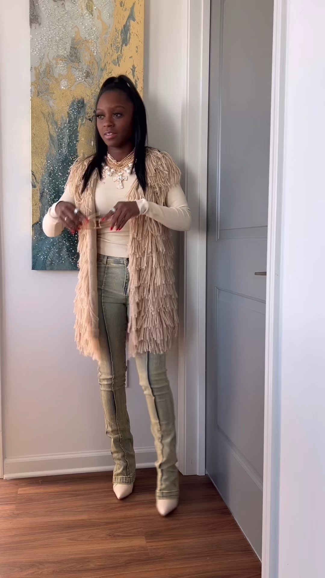 Cute fall outfit ideas
Glasses and purse Amazon
Vest forever 21
Jeans fashion nova
Boots SHEIN  

#LTKootd #LTKgrwm #LTKFindsUnder50