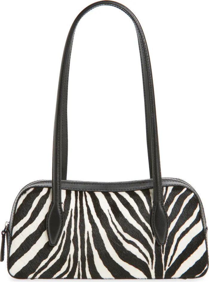 The Mini Top Zip Genuine Calf Hair Shoulder Bag | Nordstrom